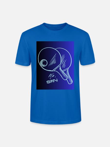 Mr Spin Tennis Tischtennis - Stanley/Stella Unisex Bio-T-Shirt CRAFTER - Pfauenblau