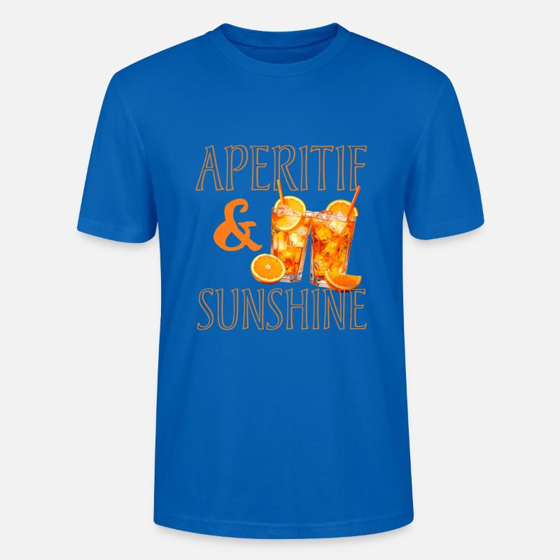 Apéritif & Rayon de soleil - T-shirt bio CRAFTER Stanley Stella Unisexe - bleu paon
