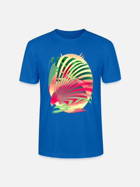 Sun Parrot Summer - Stanley/Stella CRAFTER Unisex Organic T-Shirt - peacock-blue