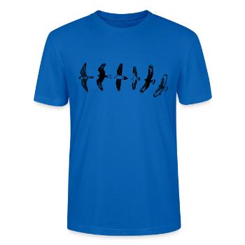 RAPTOR RALLY - Stanley/Stella CRAFTER Unisex Organic T-Shirt - peacock-blue - Front - Alina (178cm) & Michal (187cm)