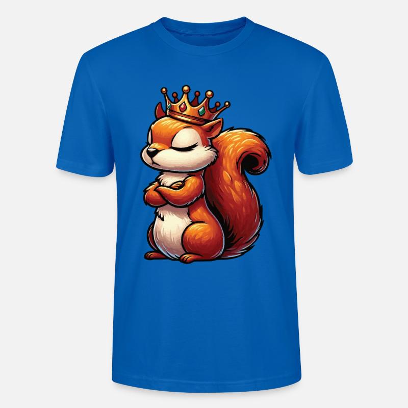 Eichhörnchen Eichhorn Eichhörnchenliebhaber Nager - Stanley/Stella Unisex Bio-T-Shirt CRAFTER - Pfauenblau