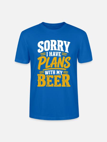 Bier Bierdesign Bierliebe Hopfen Geschenk - Stanley/Stella Unisex Bio-T-Shirt CRAFTER - Pfauenblau