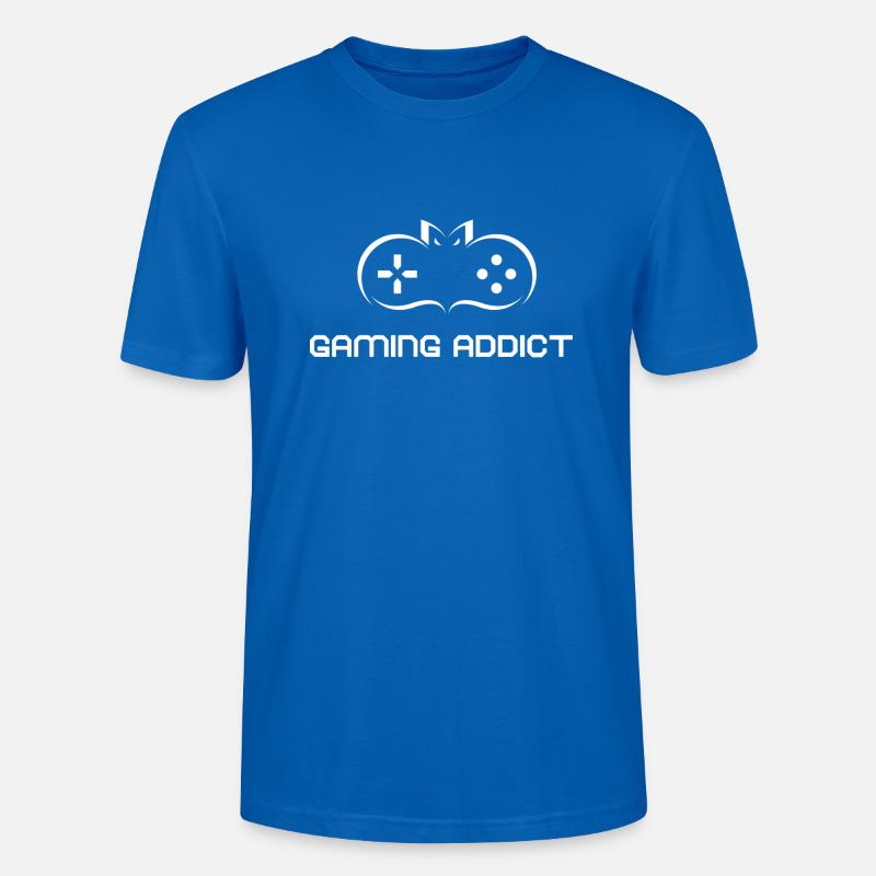 Gaming AddictGeschenkidee Nerd - Stanley/Stella Unisex Bio-T-Shirt CRAFTER - Pfauenblau