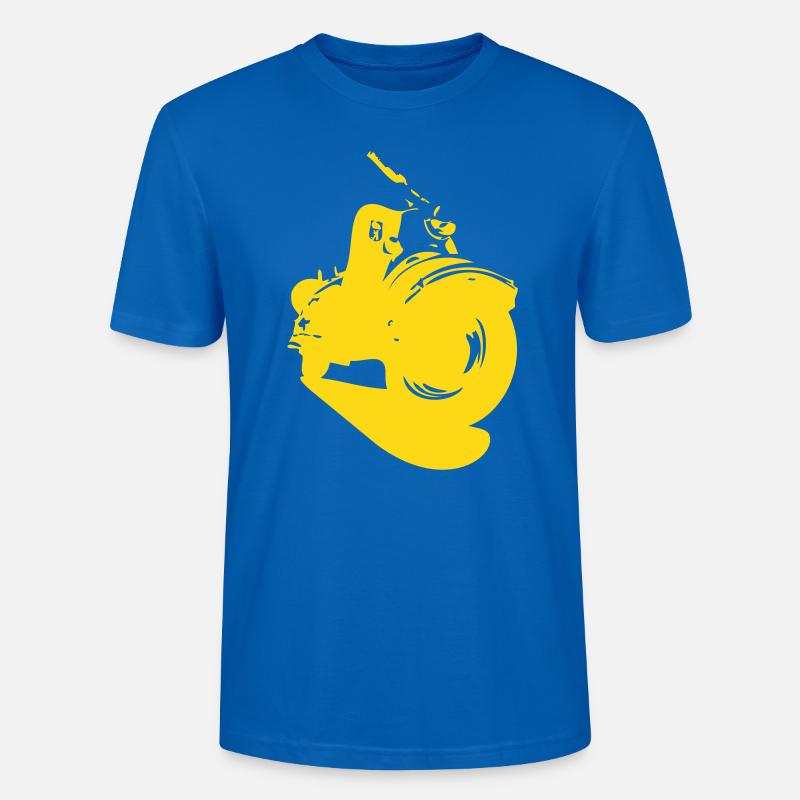 IWL Berlin Roller, Oldtimer - Stanley/Stella Unisex Bio-T-Shirt CRAFTER - Pfauenblau