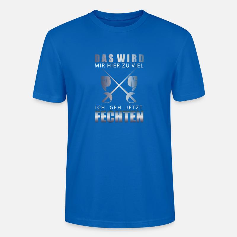Fechten - Stanley/Stella Unisex Bio-T-Shirt CRAFTER - Pfauenblau