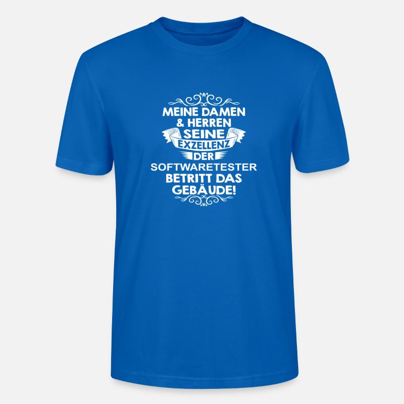 softwaretester - Stanley/Stella Unisex Bio-T-Shirt CRAFTER - Pfauenblau