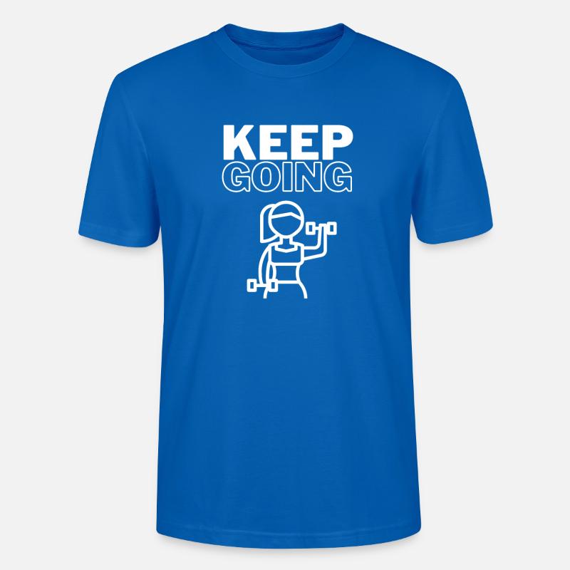 Keep Going - Stanley/Stella Unisex Bio-T-Shirt CRAFTER - Pfauenblau