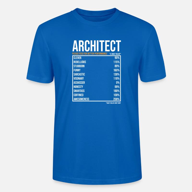 Architecte du jour Drôle d’architecte - T-shirt bio CRAFTER Stanley Stella Unisexe - bleu paon