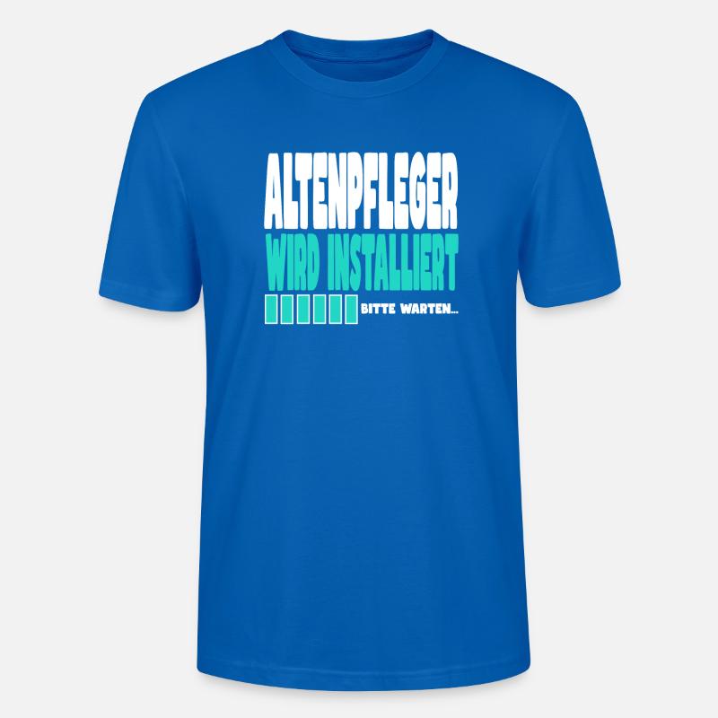 ALTENPFLEGER wird installiert - Stanley/Stella Unisex Bio-T-Shirt CRAFTER - Pfauenblau
