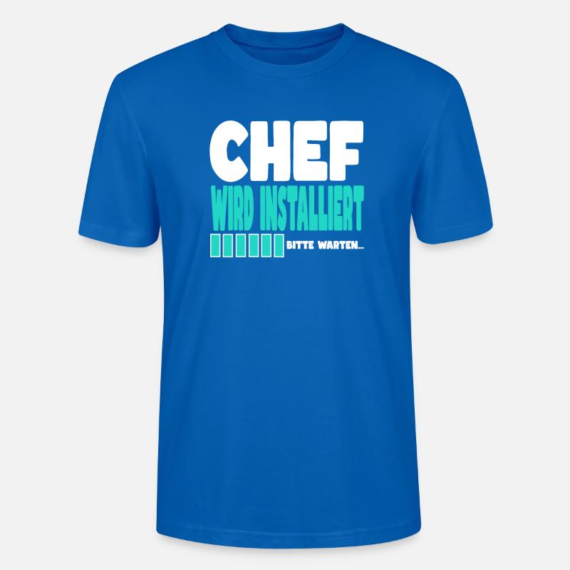 Chef wird installiert - Stanley/Stella Unisex Bio-T-Shirt CRAFTER - Pfauenblau