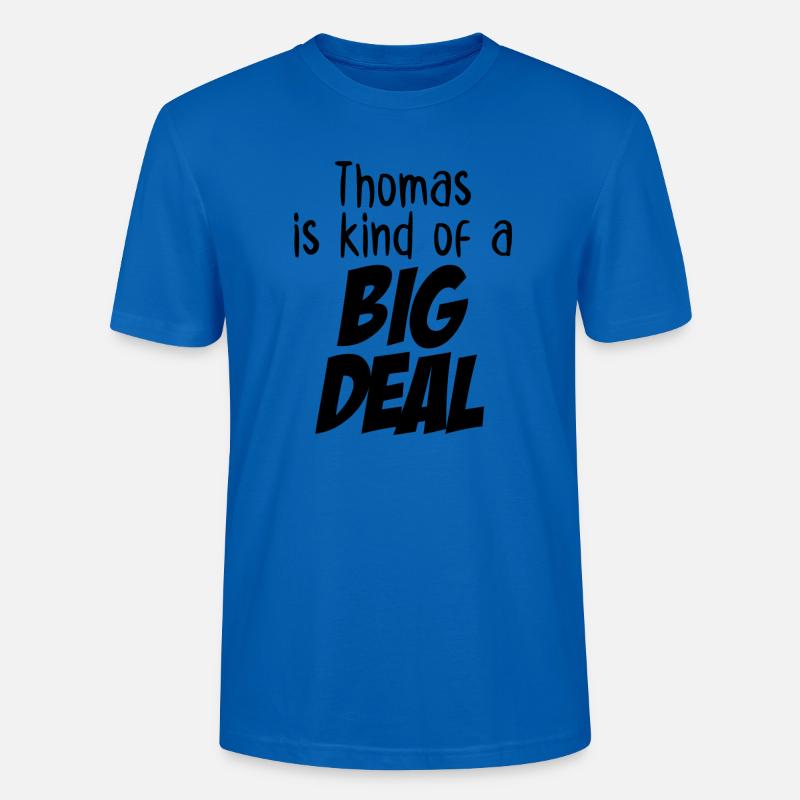 Thomas ist eine große Sache - Stanley/Stella Unisex Bio-T-Shirt CRAFTER - Pfauenblau