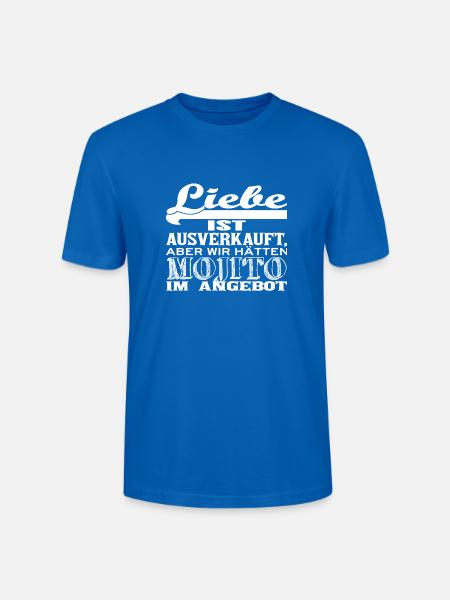 Liebe ist ausverkauft MOJITO - Stanley/Stella Unisex Bio-T-Shirt CRAFTER - Pfauenblau