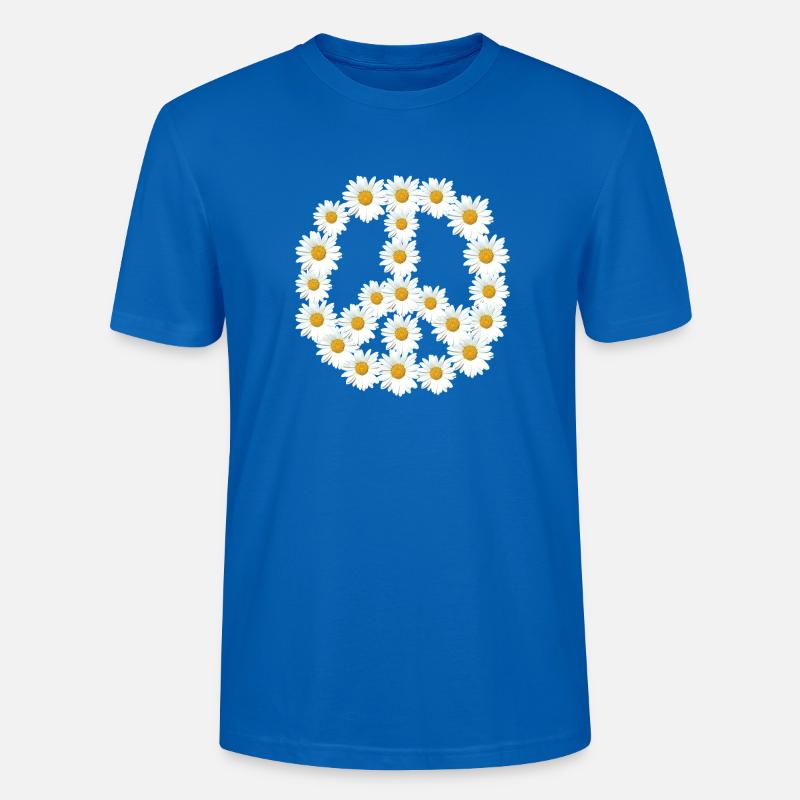 Der Friede blüht - Stanley/Stella Unisex Bio-T-Shirt CRAFTER - Pfauenblau