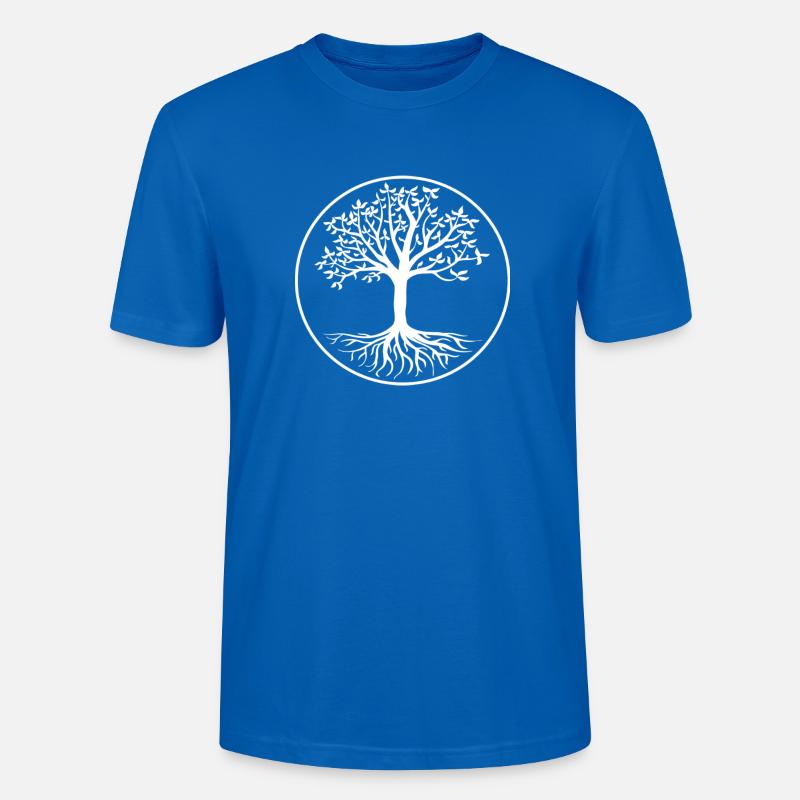Baum des Lebens - Stanley/Stella Unisex Bio-T-Shirt CRAFTER - Pfauenblau