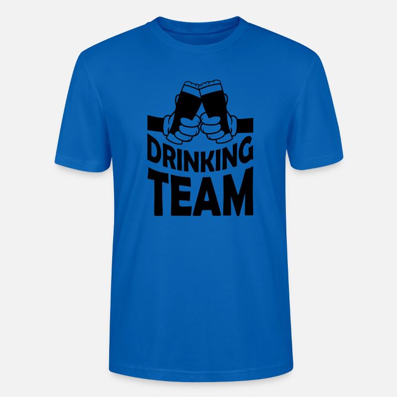 Freunde Drinking Team Bier - Stanley/Stella Unisex Bio-T-Shirt CRAFTER - Pfauenblau