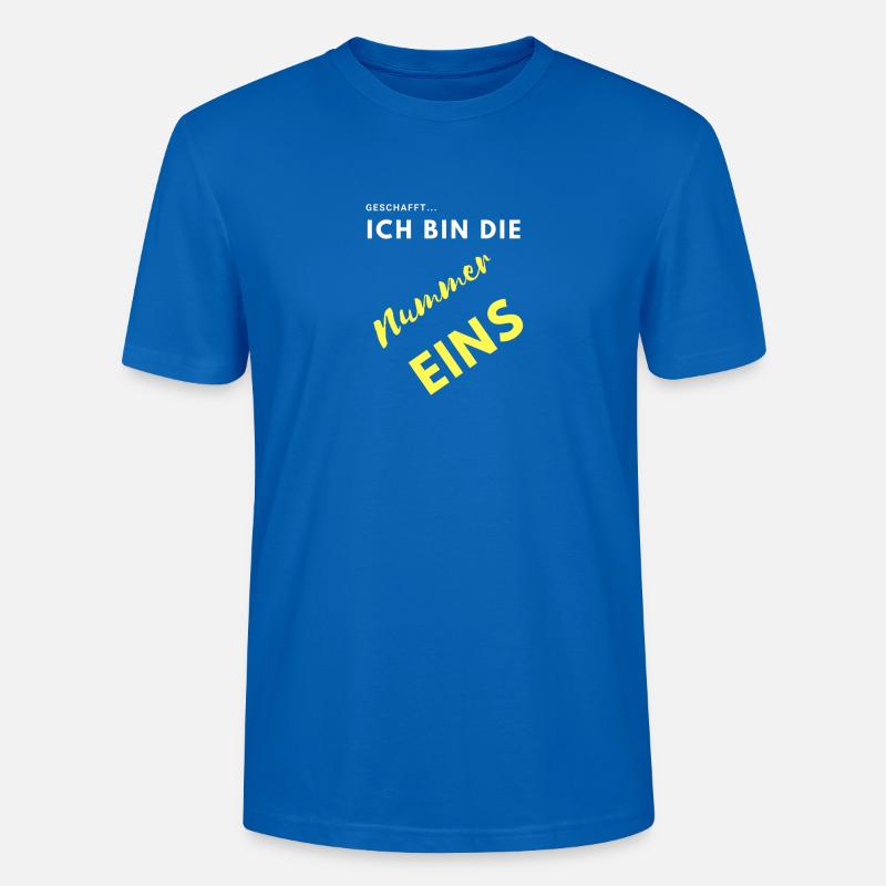 ich bin nummer eins - Stanley/Stella Unisex Bio-T-Shirt CRAFTER - Pfauenblau
