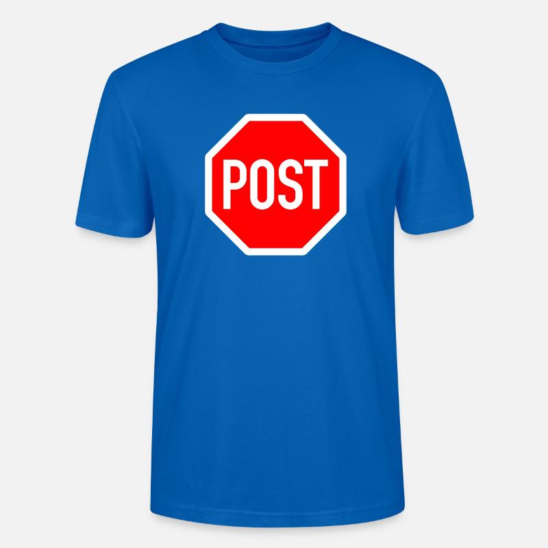 post oder stop? - Stanley/Stella Unisex Bio-T-Shirt CRAFTER - Pfauenblau