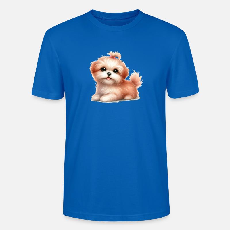 Süßer Hund - Stanley/Stella Unisex Bio-T-Shirt CRAFTER - Pfauenblau