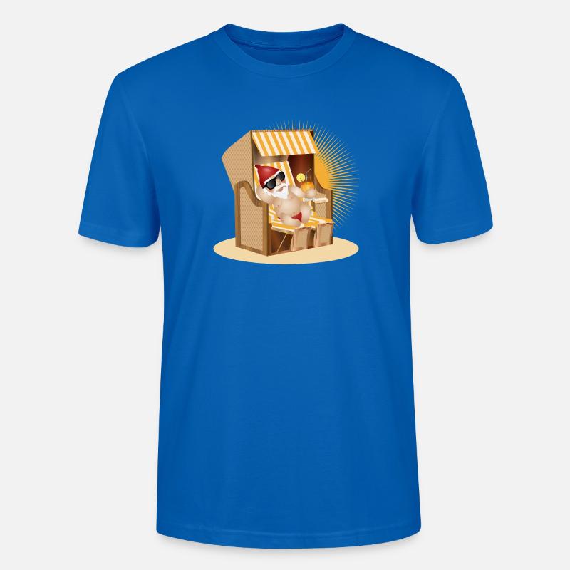 Cooler Gartenzwerg am Strand - Stanley/Stella Unisex Bio-T-Shirt CRAFTER - Pfauenblau