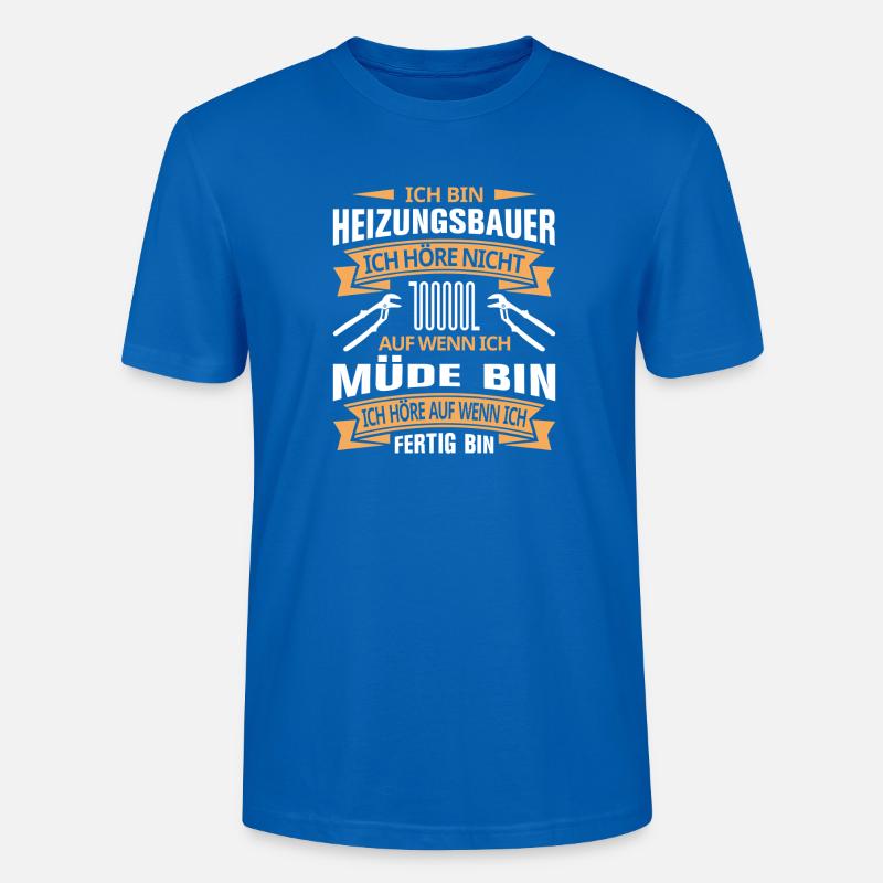 Heating Engineer Heating Construction Plumber Plumber - Stanley/Stella CRAFTER Unisex Organic T-Shirt - peacock-blue