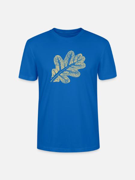 Leaf Oak / Oak Leaf - Nature Design - Stanley/Stella CRAFTER Unisex Organic T-Shirt - peacock-blue