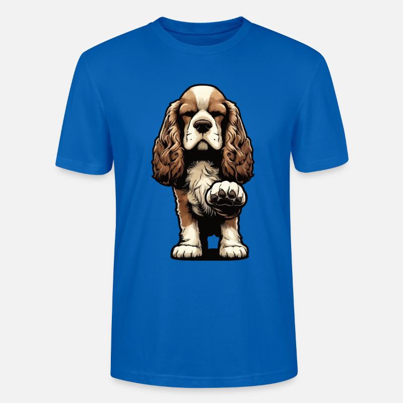 Cocker Spaniel Cockerhund Cocker Spaniel Besitzer - Stanley/Stella Unisex Bio-T-Shirt CRAFTER - Pfauenblau