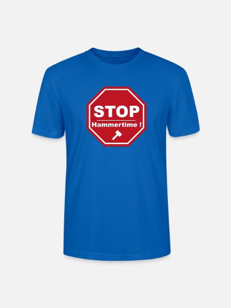 Stop Hammertime - Stanley/Stella CRAFTER Unisex Organic T-Shirt - peacock-blue