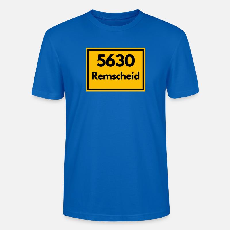 OLD POSTCODE POSTCODE 5630 REMSCHEID - BERGISCH - Stanley/Stella CRAFTER Unisex Organic T-Shirt - peacock-blue