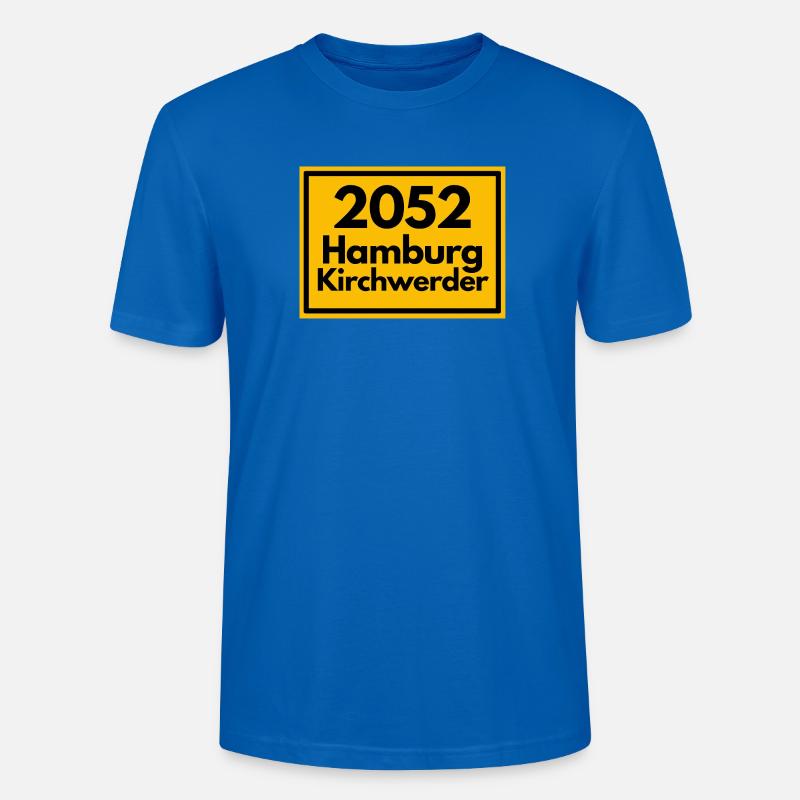 OLD POSTCODE POSTCODE 2053 HAMBURG KIRCHWERDER - Stanley/Stella CRAFTER Unisex Organic T-Shirt - peacock-blue