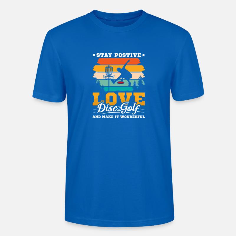 Disc Golf Geschenke Discgolf - Stanley/Stella Unisex Bio-T-Shirt CRAFTER - Pfauenblau