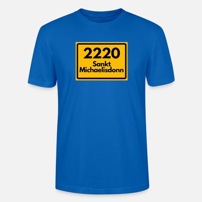 OLD POSTCODE POSTCODE 2220 SANKT MICHAELISDONN - Stanley/Stella CRAFTER Unisex Organic T-Shirt - peacock-blue