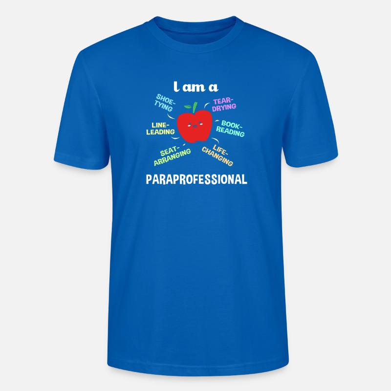 Lehrerassistent Paraprofessional Paraeducator - Stanley/Stella Unisex Bio-T-Shirt CRAFTER - Pfauenblau