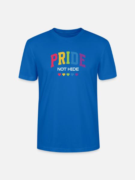 LGBTQ-Pride-Monat – Pride, nicht verstecken. - Stanley/Stella Unisex Bio-T-Shirt CRAFTER - Pfauenblau