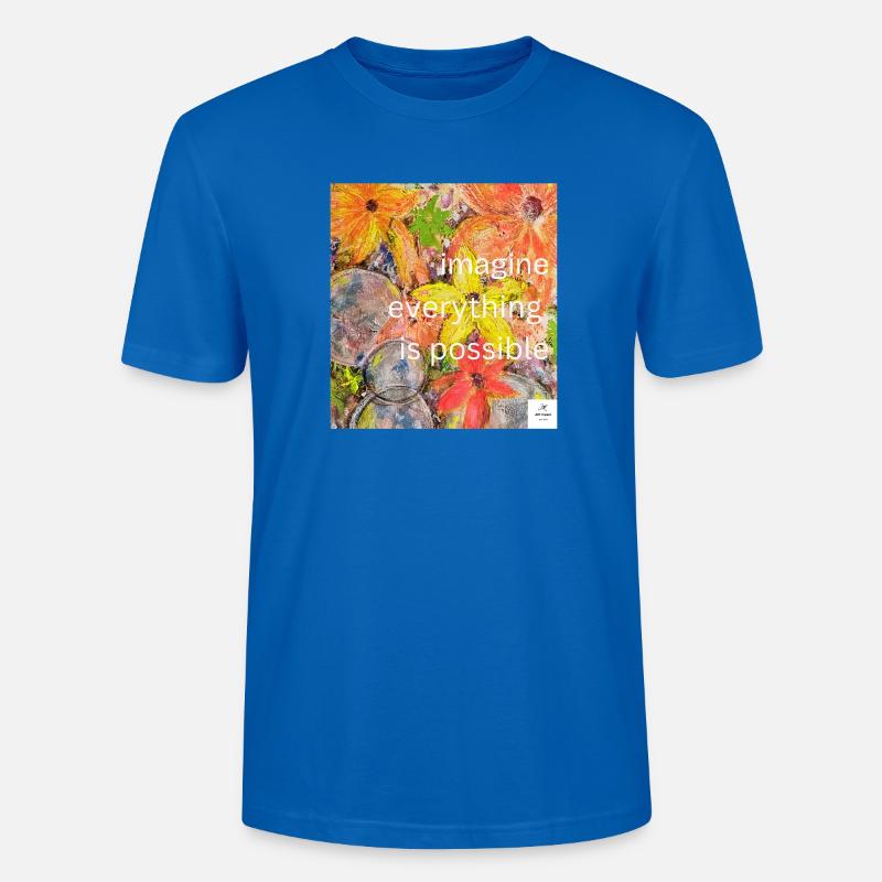 imagine everything is possible I statementstyle - Stanley/Stella CRAFTER Unisex Organic T-Shirt - peacock-blue
