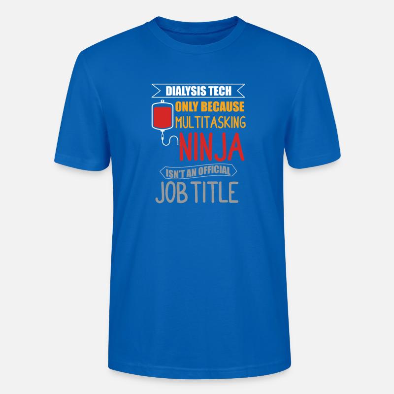 Technicien en dialyse néphrologie - T-shirt bio CRAFTER Stanley Stella Unisexe - bleu paon