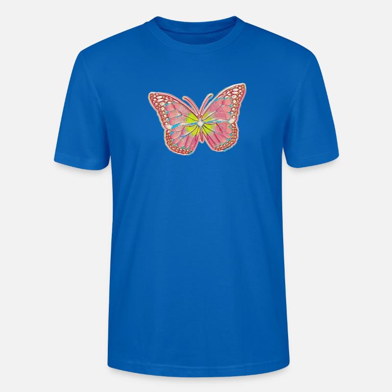 Conception magique de conte de fées papillon - T-shirt bio CRAFTER Stanley Stella Unisexe - bleu paon