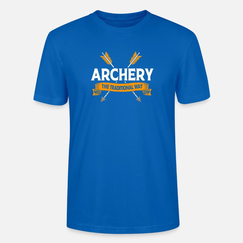Bogenschießen Bogen Bogenschütze - Stanley/Stella Unisex Bio-T-Shirt CRAFTER - Pfauenblau