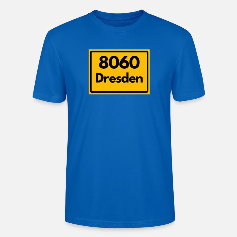 ANCIEN CODE POSTAL 8060 DRESDE, SAXONY - T-shirt bio CRAFTER Stanley Stella Unisexe - bleu paon