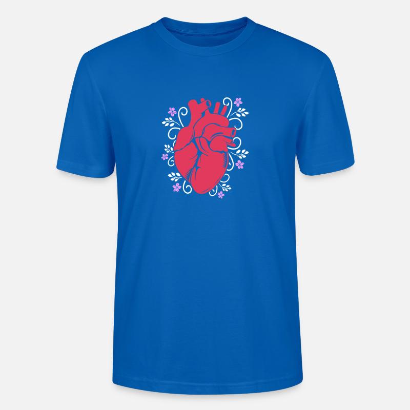 Kardiogramm Kardiographie Sonographie Ultraschall - Stanley/Stella Unisex Bio-T-Shirt CRAFTER - Pfauenblau