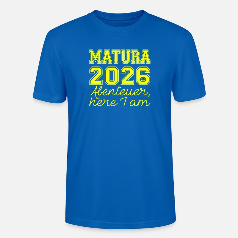 Matura 2026 Spruch - T-shirt bio CRAFTER Stanley Stella Unisexe - bleu paon
