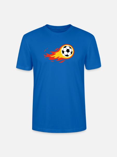 Fußball Deutschland Germany Komet Fanshirt - Stanley/Stella Unisex Bio-T-Shirt CRAFTER - Pfauenblau
