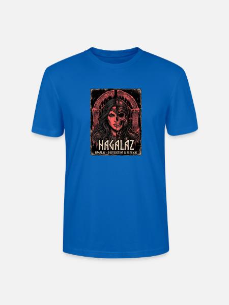Germanen Kriegerin - Stanley/Stella Unisex Bio-T-Shirt CRAFTER - Pfauenblau