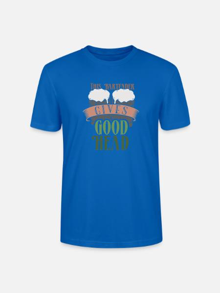Kellner Barkeeper Ober Bar Bartender barchef - Stanley/Stella Unisex Bio-T-Shirt CRAFTER - Pfauenblau