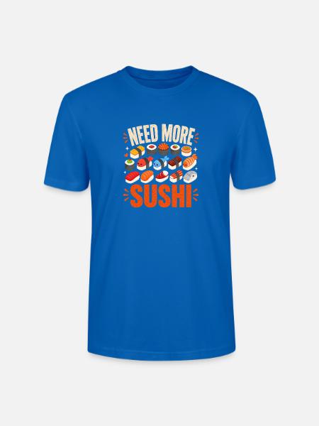 Sushi lustiges Sushi Geschenk - Stanley/Stella Unisex Bio-T-Shirt CRAFTER - Pfauenblau