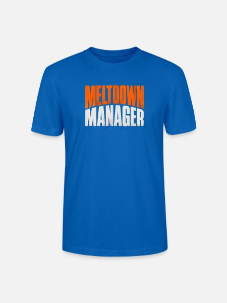Meltdown Manager, registrierter Verhaltenstechnike - Stanley/Stella Unisex Bio-T-Shirt CRAFTER - Pfauenblau