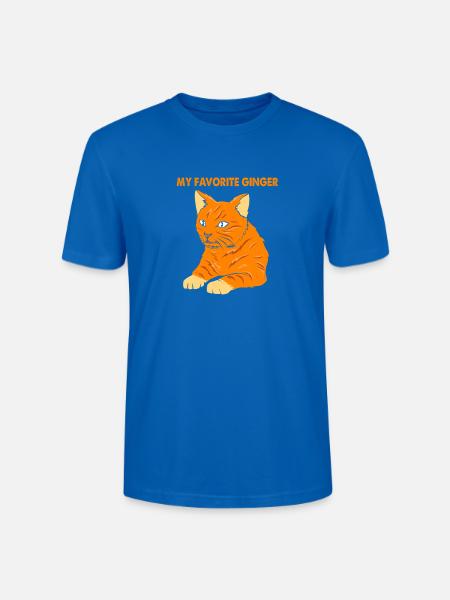 Tabby Katze - Stanley/Stella Unisex Bio-T-Shirt CRAFTER - Pfauenblau