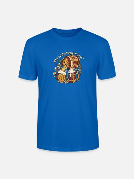 Bayern Apfelsaft Experte - Stanley/Stella Unisex Bio-T-Shirt CRAFTER - Pfauenblau