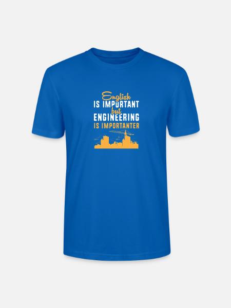 Bau Ingenieur Baustelle Bauarbeiter - Stanley/Stella Unisex Bio-T-Shirt CRAFTER - Pfauenblau
