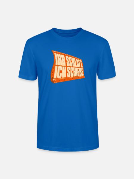 Ihr schlaft - Ich schiebe - Stanley/Stella Unisex Bio-T-Shirt CRAFTER - Pfauenblau