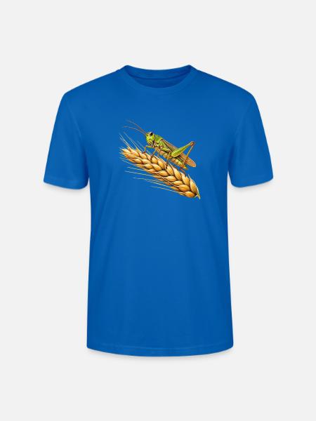 Grashüpfer - Stanley/Stella Unisex Bio-T-Shirt CRAFTER - Pfauenblau